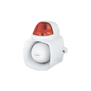 Sirena/luz estroboscópica autónoma – Rojo 4 en 1 Sirena/luz estroboscópica autónoma – Rojo 4 en 1