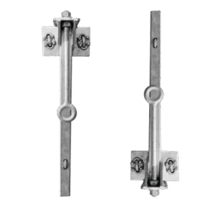 Par de Herrajes para sujeción de línea de vida para STZ60G. Par de Herrajes para sujeción de línea de vida para STZ60G.