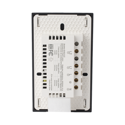 (ZigBee) Apagador switch inalámbrico ZigBee, control de 2 regresos de carga, 110V