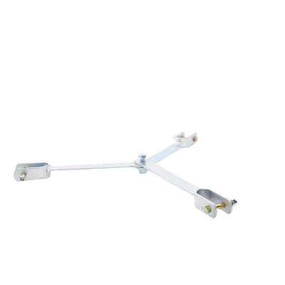 Brida para sujeción de retenida compatible con tramos STZ45, Galvanizado electrolítico.