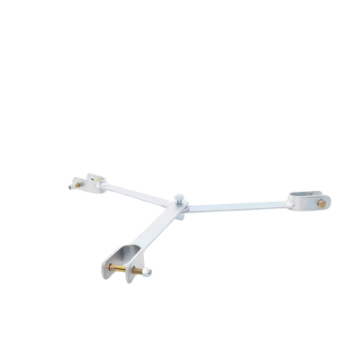 Brida para sujeción de retenida compatible con tramos STZ45, Galvanizado electrolítico.