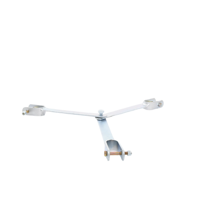 Brida para sujeción de retenida compatible con tramos STZ45, Galvanizado electrolítico.