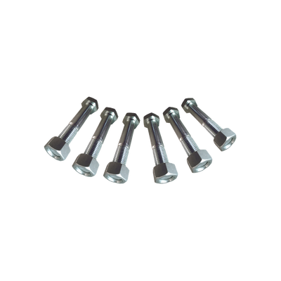 Juego de 6 Tornillos y tuercas de acero inoxidable de 3/4” x 2 1/2.