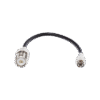 Jumper Adaptador de Conector Mini UHF Macho a UHF Hembra (SO-239), Níquel/ Oro y Plata/ Delrin.