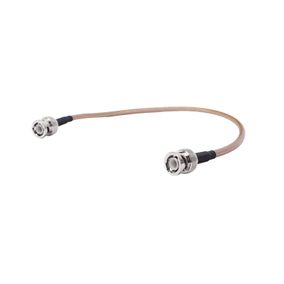 Jumper de 30.5 cm con cable RG142 BNC Macho a BNC Macho.