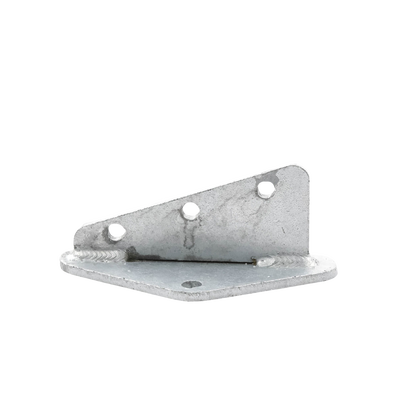 Ancla Aleta de 3 Orificios con 2 Puntos de Fijación. Uso en Fijación de mástiles. Galvanizado por Inmersión en Caliente.