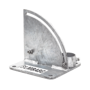 Base para Mástil con Ajuste de Ángulo. Diámetros de Mastil: 1" a 2"