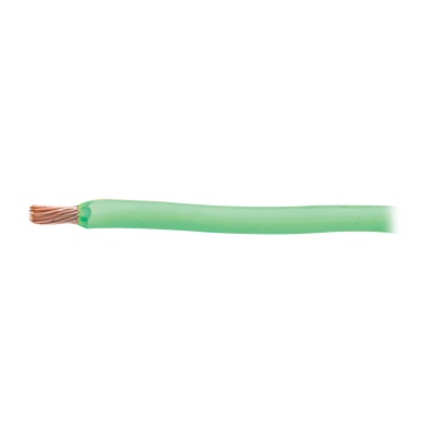 (SLY303) Cable 8 awg color verde,Conductor de cobre suave cableado. Aislamiento de PVC, autoextinguible. (Venta por Metro)