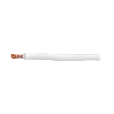 Cable 8 awg color blanco,Conductor de cobre suave cableado. Aislamiento de PVC, autoextinguible. (Venta por Metro)