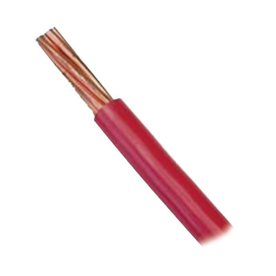 Cable Eléctrico 16 awg color rojo, Conductor de cobre suave cableado. Aislamiento de PVC, auto-extinguible.BOBINA de 100 MTS