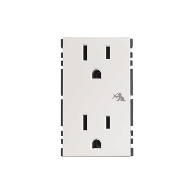 (25424-30) Modulo Duplex Energía Blanco