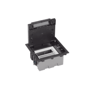 Caja de Suelo Simon S / 2 Módulos Dobles / Profundidad Ajustable 70-100 mm / Instalación en Pavimentos / Resistencia al Calor +125°C / Carga Máxima 1400 kg Caja de Suelo Simon S / 2 Módulos Dobles / Profundidad Ajustable 70-100 mm / Instalación en Pavimentos / Resistencia al Calor +125°C / Carga Máxima 1400 kg