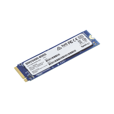 SSD 800GB NVMe M.2 2280, diseñada para Synology NAS con ranuras M.2 integradas SSD 800GB NVMe M.2 2280, diseñada para Synology NAS con ranuras M.2 integradas
