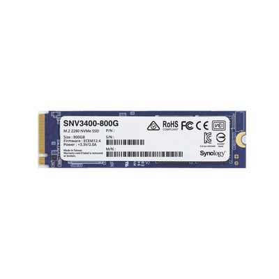 SSD 800GB NVMe M.2 2280, diseñada para Synology NAS con ranuras M.2 integradas SSD 800GB NVMe M.2 2280, diseñada para Synology NAS con ranuras M.2 integradas