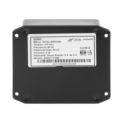 Supresor de Trasientes Clase B para Aplicaciones Residenciales, 1 Fase, 3 Hilos, 120 Vca.