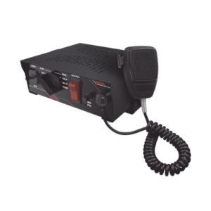 Sirena Vehicular de 100W de Potencia, Con Switch Giratorio de 6 posiciones y Micrófono Integrado de Uso Rudo Sirena Vehicular de 100W de Potencia, Con Switch Giratorio de 6 posiciones y Micrófono Integrado de Uso Rudo