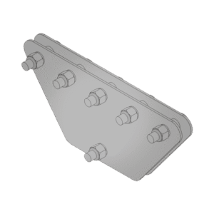 Placas igualadoras con tornillería y separadores, para 5 retenidas. Galvanizado en inmersión (20x20x50 cm). Placas igualadoras con tornillería y separadores, para 5 retenidas. Galvanizado en inmersión (20x20x50 cm).