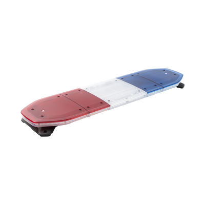 Barra de luces LED de 48", 216 LED, Dual Color, Programable, Rojo/Azul/Ámbar/Claro, Ideal para Equipar Unidades de Seguridad Publica con Domos Rojo, Claro y Azul