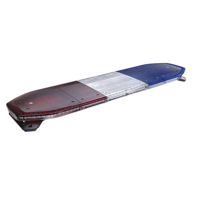 Barra de luces LED de 48", 216 LED, Dual Color, Programable, Rojo/Azul/Ámbar/Claro, Ideal para Equipar Unidades de Seguridad Publica con Domos Rojo, Claro y Azul