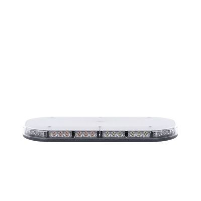 Mini barra de 42 LED, ámbar/blanco, 15 Pulgadas, SAE, Montaje Fijo Con Tornillos, 12-24 Vcd, Lente transparente