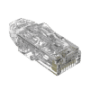 Plug RJ45 Cat6/6A, Para Cable UTP de Calibre 28 AWG, Chapado en Oro de 50 micras, Paquete de 100 piezas
