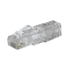 Plug RJ45 Cat6, Para Cable UTP de Calibre 23-24 AWG, Chapado en Oro de 50 micras, Paquete de 100 piezas