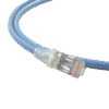 Patch Cord "Skinny" Cat6A Blindado S/FTP, 5ft, Diámetro Reducido 28 AWG, Color Azul