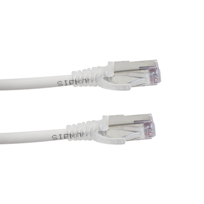 Patch Cord "Skinny" Cat6A Blindado S/FTP, 7ft, Diámetro Reducido 28 AWG, Color Blanco Patch Cord "Skinny" Cat6A Blindado S/FTP, 7ft, Diámetro Reducido 28 AWG, Color Blanco