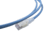 Patch Cord "Skinny" Cat6A Blindado S/FTP, 7ft, Diámetro Reducido 28 AWG, Color Azul