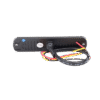 Luz Auxiliar de 6 LED, Azul, Bisel Negro, Lente Transparente
