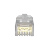 Plug RJ45 Cat6A, Para Cable UTP de Calibre 26 AWG, Chapado en Oro de 50 micras, Paquete de 100 piezas Plug RJ45 Cat6A, Para Cable UTP de Calibre 26 AWG, Chapado en Oro de 50 micras, Paquete de 100 piezas