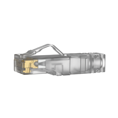 Plug RJ45 Cat6A, Para Cable UTP de Calibre 26 AWG, Chapado en Oro de 50 micras, Paquete de 100 piezas Plug RJ45 Cat6A, Para Cable UTP de Calibre 26 AWG, Chapado en Oro de 50 micras, Paquete de 100 piezas