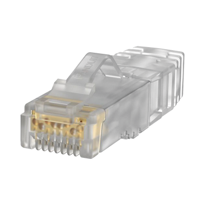 Plug RJ45 Cat6A, Para Cable UTP de Calibre 26 AWG, Chapado en Oro de 50 micras, Paquete de 100 piezas Plug RJ45 Cat6A, Para Cable UTP de Calibre 26 AWG, Chapado en Oro de 50 micras, Paquete de 100 piezas