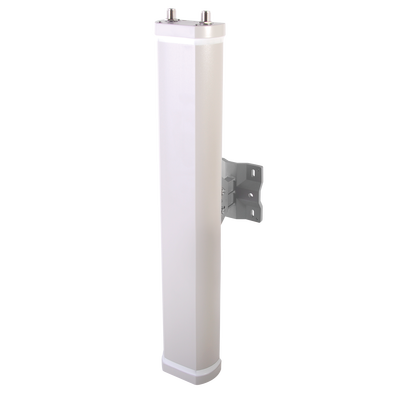 Antena Sectorial de 70° de Apertura en 2.4 GHz de 14 dBi de Ganancia, Con 2 Conectores N-Hembra, Polaridad Cruzada