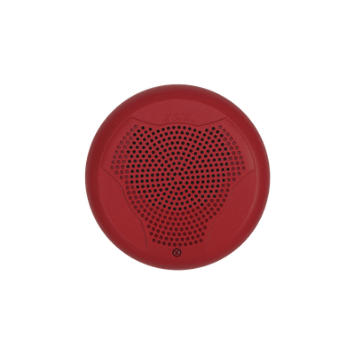 Bocina para Montaje en Techo, Color Rojo, Nuevo Diseño Moderno y Elegante y Menor Consumo de Corriente Bocina para Montaje en Techo, Color Rojo, Nuevo Diseño Moderno y Elegante y Menor Consumo de Corriente