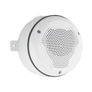 Bocina para exterior de montaje en techo color blanco Bocina para exterior de montaje en techo color blanco