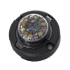 Estrobo Oculto de 12 LED, Brida negra, 12 Vcd, Rojo/Azul, Lente transparente