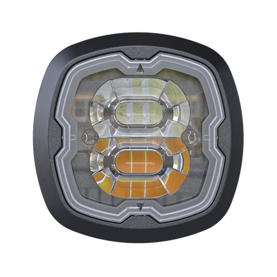 Estrobo Oculto, 6 LED, Claro, SAE Clase I, Empotrable, Lente Transparente