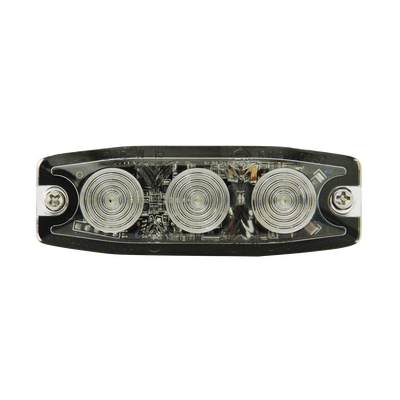 Luz Auxiliar de 3 LED, ámbar, SAE Clase I, Lente transparente Luz Auxiliar de 3 LED, ámbar, SAE Clase I, Lente transparente