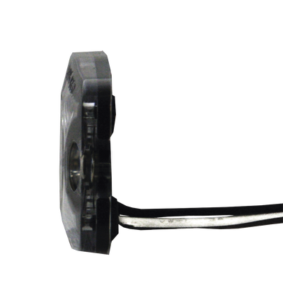 Luz Auxiliar de 4 LED, ámbar, SAE Clase I, Lente transparente