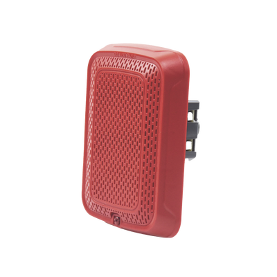 Bocina para Montaje en Pared, Color Rojo, Nuevo Diseño Moderno y Elegante y Menor Consumo de Corriente Bocina para Montaje en Pared, Color Rojo, Nuevo Diseño Moderno y Elegante y Menor Consumo de Corriente