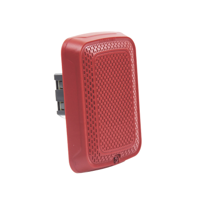 Bocina para Montaje en Pared, Color Rojo, Nuevo Diseño Moderno y Elegante y Menor Consumo de Corriente Bocina para Montaje en Pared, Color Rojo, Nuevo Diseño Moderno y Elegante y Menor Consumo de Corriente