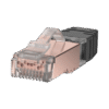 Plug RJ45 Cat6 Blindado, Para Cable Calibre 24-26 AWG, Chapado en Oro de 50 micras, Paquete de 100 piezas