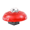 Bocina con Lámpara Estroboscópica, Montaje en Techo, Color Rojo, Nuevo Diseño Moderno y Elegante y Menor Consumo de Corriente