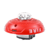 Bocina con Lámpara Estroboscópica, Montaje en Techo, Color Rojo, Nuevo Diseño Moderno y Elegante y Menor Consumo de Corriente