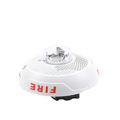 Bocina con Lámpara Estroboscópica, Montaje en Techo, Color Blanco, Nuevo Diseño Moderno y Elegante y Menor Consumo de Corriente