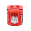 Bocina con Lámpara Estroboscópica para Exterior, con Configuración Estroboscópica Seleccionable, Color Rojo