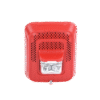 Bocina con Lámpara Estroboscópica, Montaje en Pared, Color Rojo, Nuevo Diseño Moderno y Elegante y Menor Consumo de Corriente