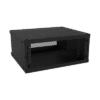 Gabinete de Pared Fijo, Con 4 Unidades de Rack, de 19 in, Fabricado en Acero, Puerta Perforada.