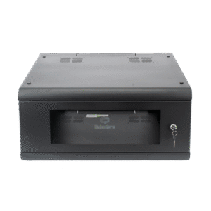 Gabinete de Pared con Puerta de Cristal Templado, 635mm de Profundidad, 4U Rack de 19'', Acero Reforzado